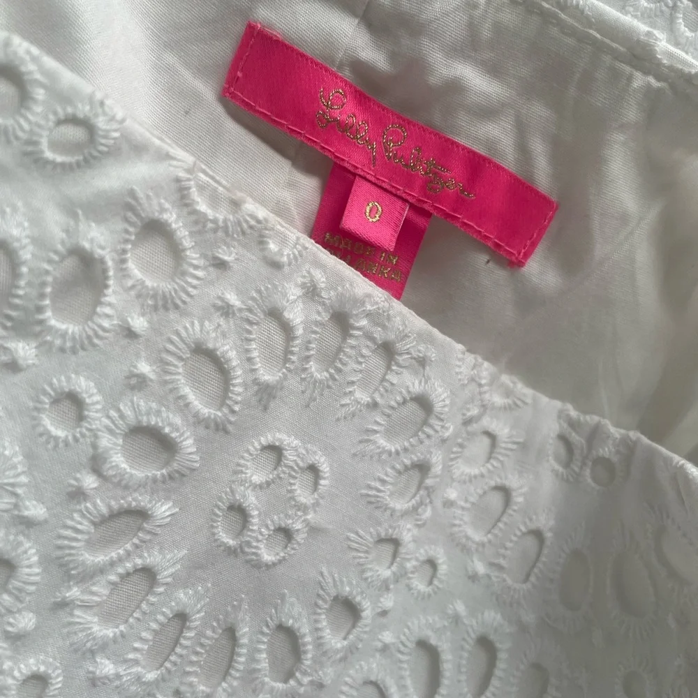 Lilly Pulitzer White Eyelet Mini Skirt - Picture 3 of 3